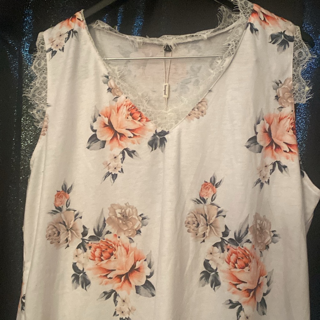 Floral Blouse Woman Size L